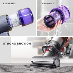 2 stucks V10 stofzuigerfilters - compatibel met Dyson V10 serie - SV12 serie - Amerikaanse versie filter — thumbnail 3