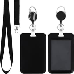 ID Kaart Houder met Neopreen Halsband, Retractable ID Badge Houder met Lanyard voor Vrouwen, Leraren, Verpleegkundigen en Studenten — thumbnail 1