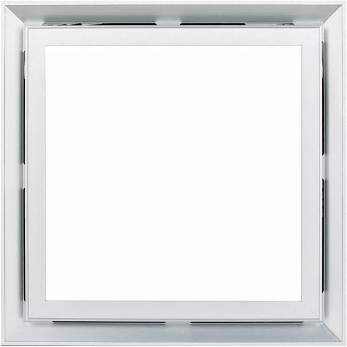 Geïntegreerde Plafondventilator - Ventilatie met licht - Luchtkwaliteit Verbeteren - Stille werking - 30x30 cm - Zilver — afbeelding 1