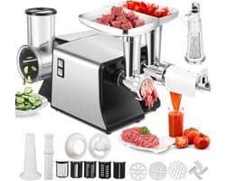 Efficiënte elektrische keukenmachine - Rasp, snijder en hakselaar voor snelle maaltijdbereiding en verse salades - Ideaal voor thuiskoks