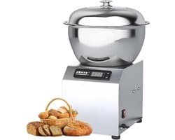 Deegmixer Keuken - Elektrische Mixer - Brood Deeg Maken - Dubbele Rotatie - 5 Kg Capaciteit - Zilver