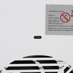 Draagbare Luchtkoeler met Laag Geluidsniveau, Oplaadbare USB-desktopairconditioner met Mistbevochtiging, 55 DB, Stille Werking, 3000 MAh Batterij, voor Thuiskantoor, Slapen, — thumbnail 2