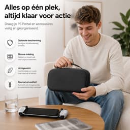 BOTC Case geschikt voor Playstation Portal PS5 - Opbergtasje Hoesje - Beschermhoes - Zwart — thumbnail 2