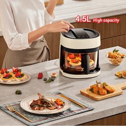 Multi-function Air Fryer Panorama Air Fryer 4.5 Litres, Multi-Function Automatic Electric Oven, Large Capacity French Fries, No Oil and Low Fat — thumbnail 4