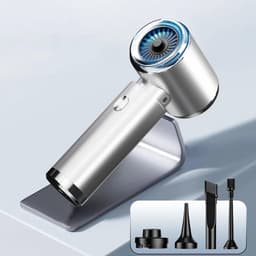 Draagbare Stofzuiger - Mini Reiniger - Auto Interieur - Krachtige Zuigkracht - 500 ml Capaciteit - Zilver — thumbnail 5