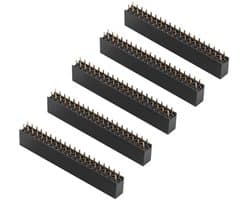 Vrouwelijke Pin Headers 2x20 Pins 2.54mm Dual Row Connector voor Circuit Board - 5 Stuks Pin Header Strip