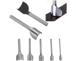 Premium A3 Stalen Halve Cirkel Snijder met 7 Maten van 10mm-40mm voor Leerbewerking, DIY Riem en Portemonnee Tools