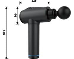 Massagepistool - Spierontspanningspistool - Spierherstel - 30 snelheden - 10 koppen - Grijs