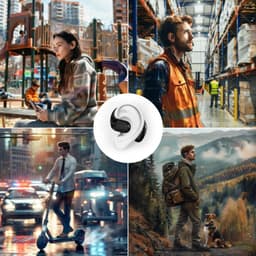 4smarts OWS SkyBuds Draadloze Oordopjes 5.4 Bluetooth Oortjes met Oorhaken Zwart — thumbnail 5