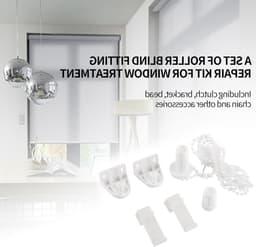 Roller blind shade clutch houder met zijpulley en ketting, reparatieset voor raamdecoratie, duurzaam en eenvoudig te monteren — thumbnail 5