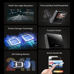 Dash camera DDPAI Z40 GPS DUAL 2.7K 1944p/30fps WIFI — thumbnail 5