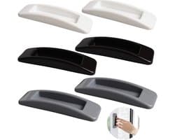 Dubbelzijdige tape voor kunststof schuifdeuren - 6 stuks, eenvoudig te openen, zwart, wit en grijs, sterke hechting, waterbestendig, veelzijdig gebruik