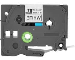 Compatibele Labelprinter Tape TZE 231 TZO 231 voor Brother - 12mm x 8m, Zwart op Wit, Duurzaam en Waterbestendig