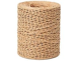 200 m Natuurlijke Papieren Draad voor Creatief Gebruik, Ideaal voor Bloemstukken en Decoraties, Diameter 1.5 mm, Jute Kleur, Sterk en Duurzaam Craftmateriaal