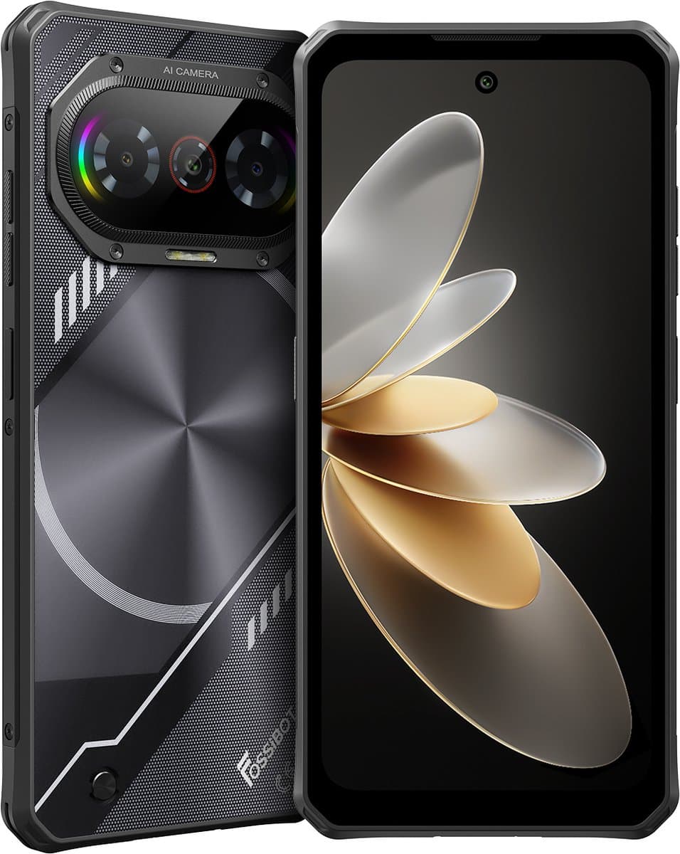 FOSSiBOT F114 Robuuste Smartphone - Dual SIM - 4GB RAM - 128GB ROM - 5000mAh - 6,67 inch HD+ IPS Scherm - IP68 Waterdicht Telefoon -Android 15- GPS,NFC,Face ID,OTG -zwart — afbeelding 1