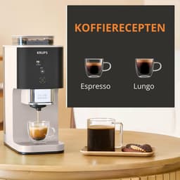Krups Coffee Crush SA4001 - Automatische koffiemachine - Ivory - Compact 15 cm breed - Geschikt voor bonen en gemalen koffie — thumbnail 4