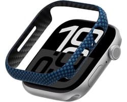 PITAKA Air Case Geschikt voor Apple Watch 11/10 46MM - Ultra Dun Hoesje - 600D Aramidevezels - Blauw