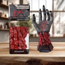 Stijlvolle Stand voor Hoofdtelefoon en Controller in Rood/Zwart Gradient Hars - Perfect voor PS5 en Xbox, Gamer Decoratie — thumbnail 4