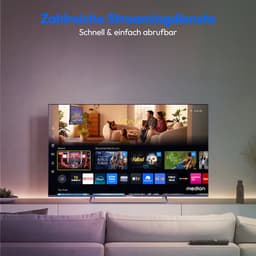 MEDION 125.7 cm 50" QLED Ultra HD TV Smart TV Dolby Vision HDR Dolby Atmos VIDA Store Prime Video Disney+ DAZN HbbTV PVR Bluetooth HD+, MD850602 — thumbnail 6