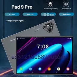 Mookes Pad 9 Pro Tablet 10.1 inch Android Snapdragon 8gen2 Global 16GB 1024GB 10000 mah 5G Dual SIM WIFI HD Scherm - Black and Keyboard — thumbnail 2
