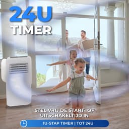 Serenelife Mobiele Airco - 12.000 BTU Draagbare 3-in-1 Airconditioner met Ingebouwde Ontvochtigerfuncti - Afstandsbediening en Raammontage Uitlaatkit — thumbnail 3
