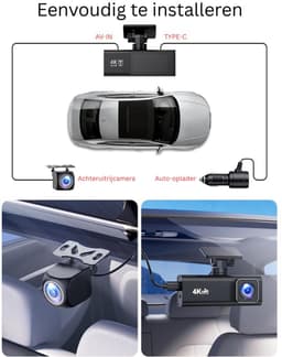 CRLYN® Dashcam voor Auto - Dual - Camerabewaking - Full HD — thumbnail 2