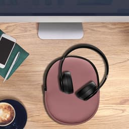 kwmobile hoes geschikt voor Beats Solo 4 / Solo 3 Wireless / Marshall Major V - 23,5 x 18 cm - Beschermhoes voor headset in donkerroze - Van neopreen — thumbnail 6