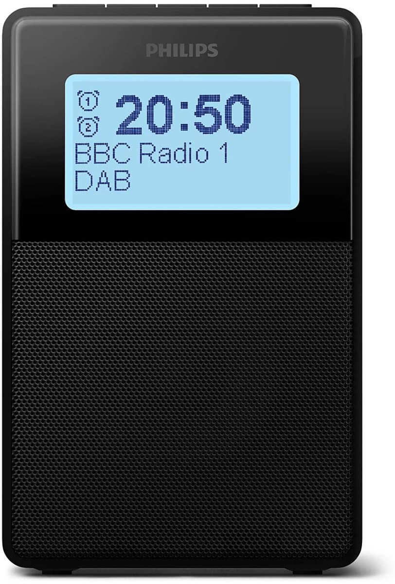 PHILIPS TAR5100/10 Klokradio - Wekkerradio - Dubbel alarm - Sleeptimer - Bluetooth - DAB+/FM-radio - Groot LCD scherm - IPX4 spatwaterbestendig — afbeelding 1