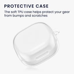 kwmobile Earphones Case for Anker Soundcore P30i Case - Clear TPU Silicone Earbuds Cover - Transparent — thumbnail 6