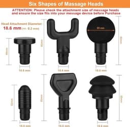 Massage Gun Onderdelen Set - Geschikt voor Diepe Spiertherapie — thumbnail 2
