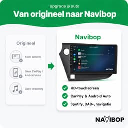 Navibop Autoradio geschikt voor Honda Insight - Draadloos Apple CarPlay & Android Auto - 9 inch touchscreen - Android 15 - 2GB/64GB - Navigatie - Bluetooth - DAB+ ready - 2 din — thumbnail 2