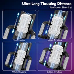 Elektrische masturbator voor mannen zakmuschi - seksspeelgoed voor mannen met telefoonstandaard en opvouwbare handgreep, 12 cm telescoop, masturbator seksspeeltje seksspeeltje Sex Toys Adult Toys — thumbnail 5