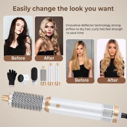 Styler Pro 5-in-1 Air Brush 5-in-1 haardroger 5-in-1 met krullende haardroger, airbrush haar, airbrush 5-in-1 5-in-1 voor drogen, krullen, gladmaken — thumbnail 4