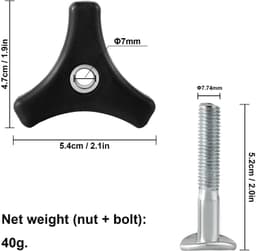 Reserveonderdelen voor Grasmaaier, Vleugelmoer M6 — thumbnail 5