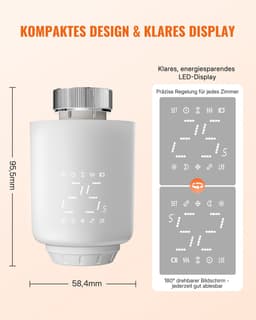 Slimme wifi-radiatorthermostaat, digitale verwarmingsthermostaat — thumbnail 3