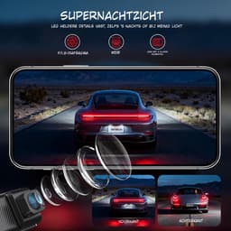 Kavora®Draadloze Dashcam - Draadloos CarPlay-Scherm - Dashcam met CarPlay - Zwart - 4cm x 9cm x 6cm — thumbnail 2