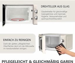 Magnetron – Retro Magnetron – Microwavemagnetron – Keukenmagneetoven – Mini Magnetron – 20 Liter Inhoud – 700 Watt Vermogen — thumbnail 3