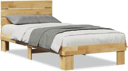 Bedframe met hoofdeinde zonder matras, 75 x 190 cm — thumbnail 1