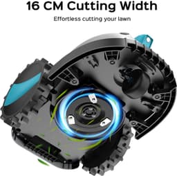 Robotmaaier Zonder Begrenzingskabel - 4 Ah Accu - 16 cm Maaibreedte - Instelbare Maaihoogte - Voor Hellingen Tot 20 Graden — thumbnail 3