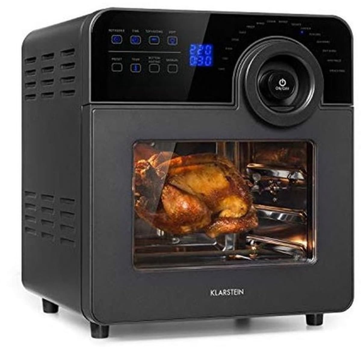 Heteluchtfriteuse oven - airfryer voor de keuken - gezond koken - DuoHeating Technologie - 14 liter capaciteit - zwart — afbeelding 1