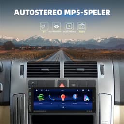 Autoradio Universeel - 9 Inch HD Touchscreen - Apple Carplay & Android Auto (Draadloos) - Bluetooth, USB, USB-C & MP5 - AHD Achteruitrijcamera, Stuurwieladapter & Externe Microfoon — thumbnail 2
