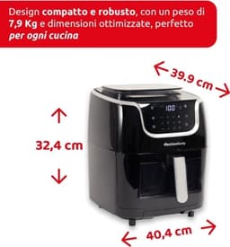 3-in-1 heteluchtfriteuse met stoomfunctie - 6,5L, digitaal display en 30 programma's — thumbnail 2