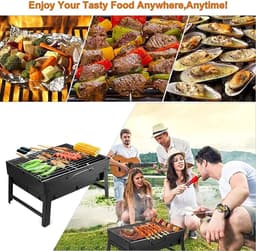 StayPowered BBQ - Draagbare Inklapbare Campingbarbecue - Draagbaar - Roestvrij - Geniet overal van de Perfecte Grillervaring! - Levering Sneller dan Aangegeven! — thumbnail 3