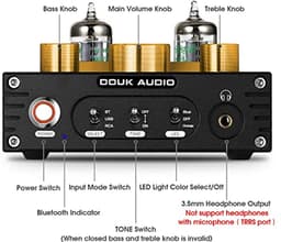 Bluetooth 5.0 Hi-Fi Versterker met GE5654 Buizen - Draadloze USB DAC voor Hoofdtelefoons — thumbnail 4