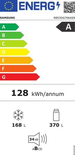 SAMSUNG  RB53DG706AS9EF -  Koel-vriescombinatie - breedte 75.9 cm - hoogte 203 cm - inhoud 538 l - NoFrost — thumbnail 2