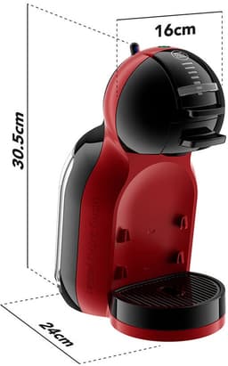 Krups Mini Me KP123H handmatige koffiecupmachine zwart/cherry rood — thumbnail 4