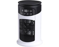 Draagbare Luchtkoeler Ventilator - 6 Snelheden, Luchtbevochtiger en Koelventilator voor Slaapkamer, Camping en Reizen