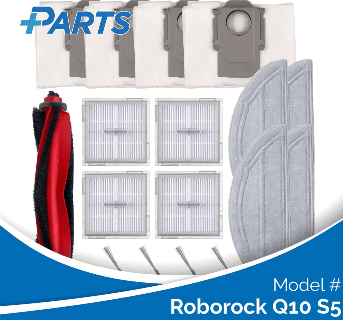 Roborock Q10 S5 Onderhoudsset (Plus.Parts® alternatief voor Q10 MAINTENANCE SET) — afbeelding 1