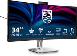 Philips 6000 series 34B2U6603CH - Curved Ultrawide Monitor - Webcam - Thunderbolt 4 - USB-C 100w - Smart KVM - 34 inch — thumbnail 11