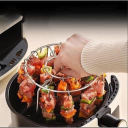 Home & Marker - Airfryer Grillset - 24 Spiesen - Voor 3-8L Airfryers - Antiaanbak RVS - AIRROAST — thumbnail 5